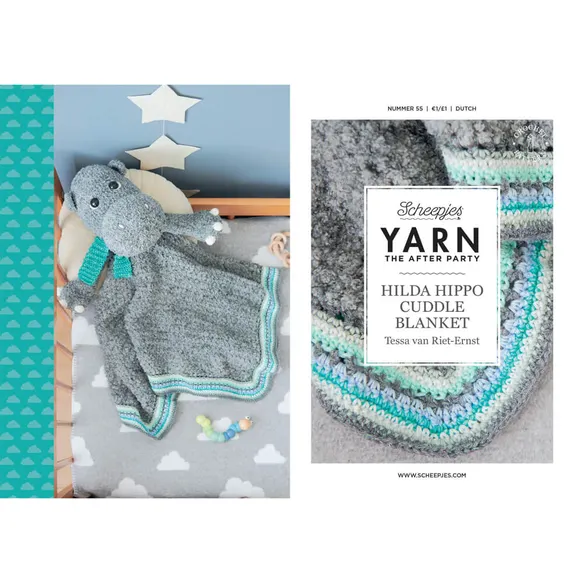 ytap55-20nl Booklet Yarn the after party nummer 55 Hilda Hippo Cuddle Blanket