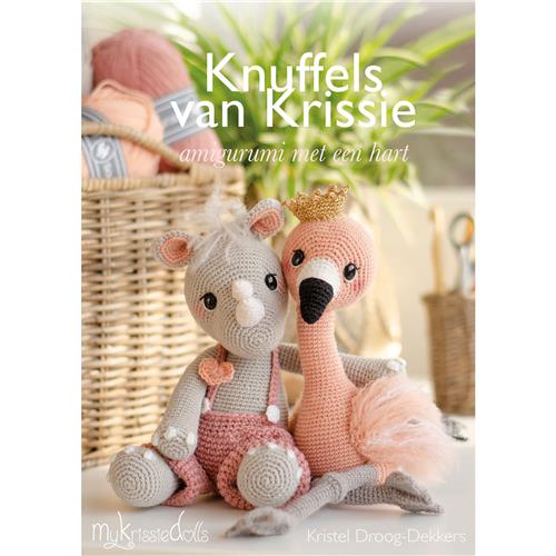 Boek Knuffels van Krissie amigurumi met een hart