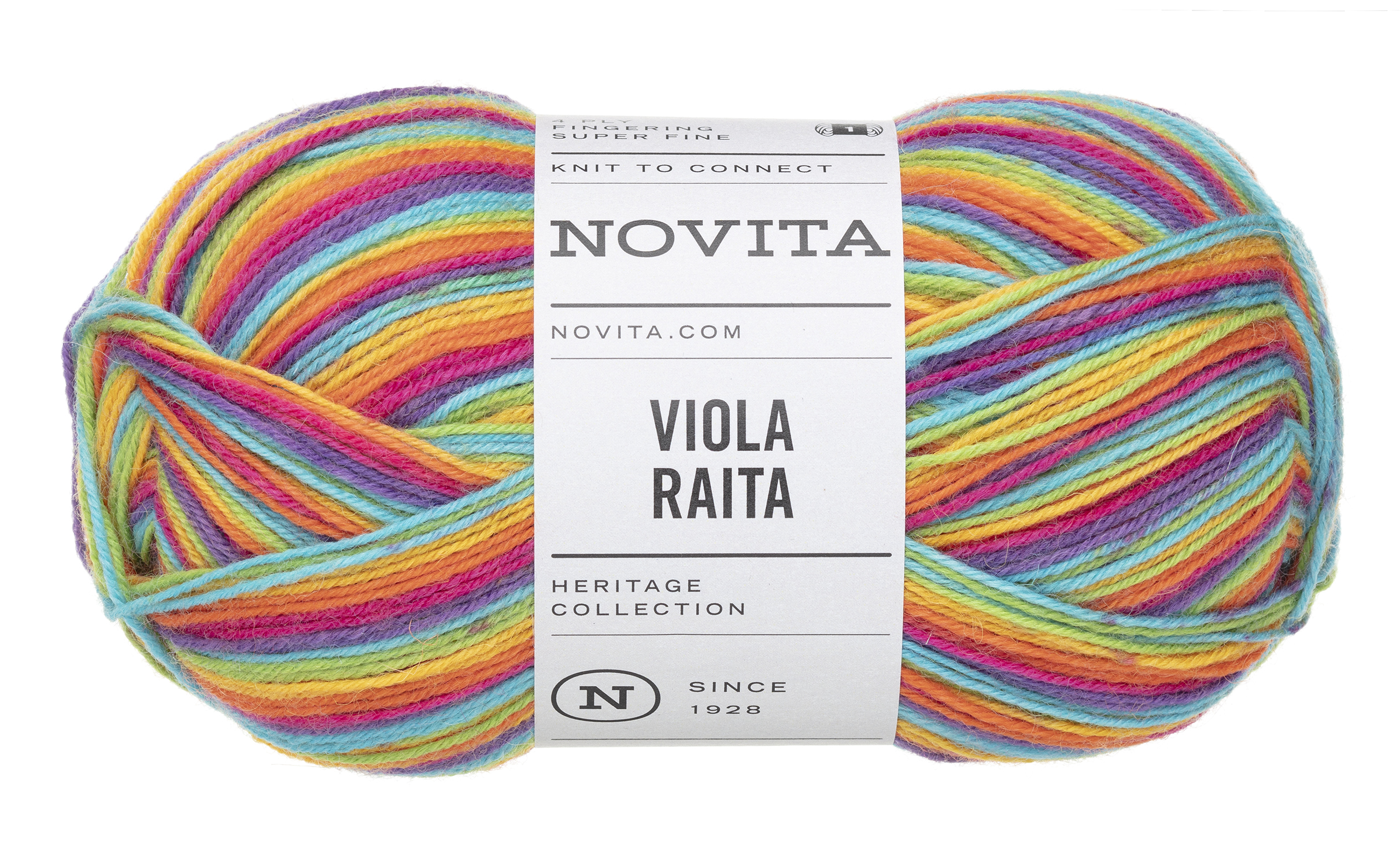 Novita Viola Raita kleur 980 Sateenkaari