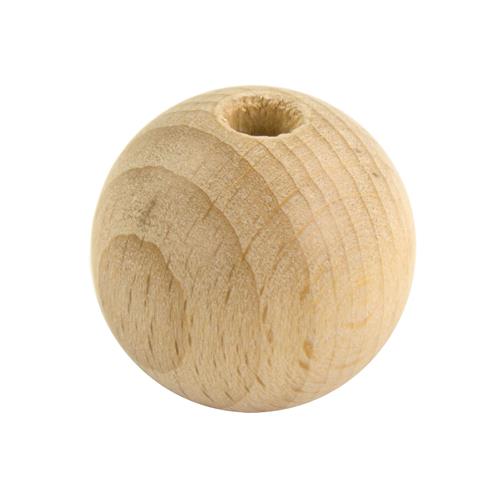 Houten kraal 30 mm Pentacolor ongelakt H11042
