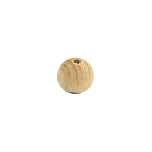 Houten kraal 12 mm Pentacolor ongelakt H4338