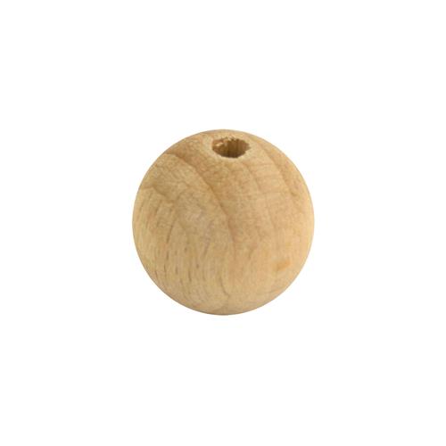 Houten kraal 18 mm Pentacolor ongelakt HH4340