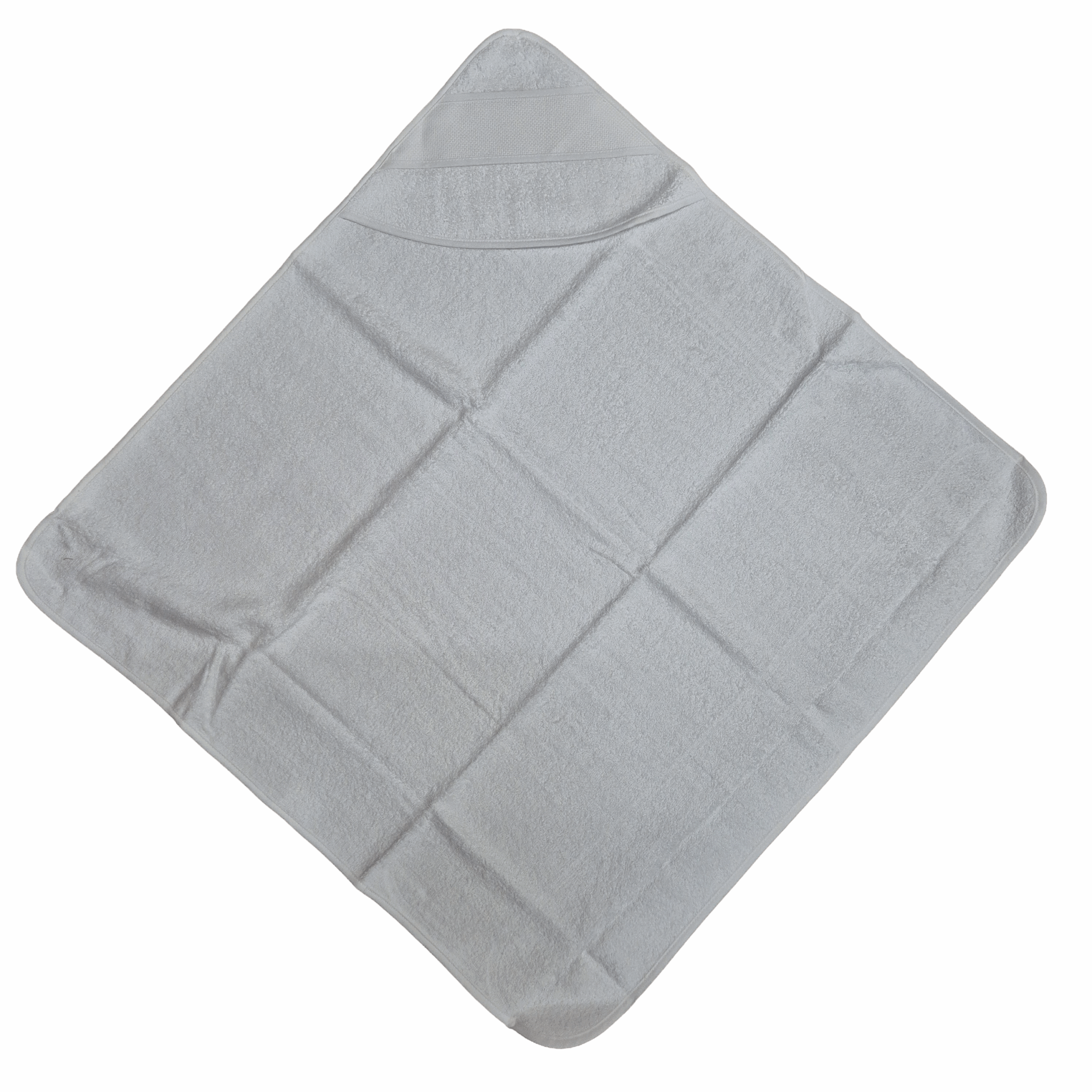 Te borduren Babycape met capuchon kleur wit 01
