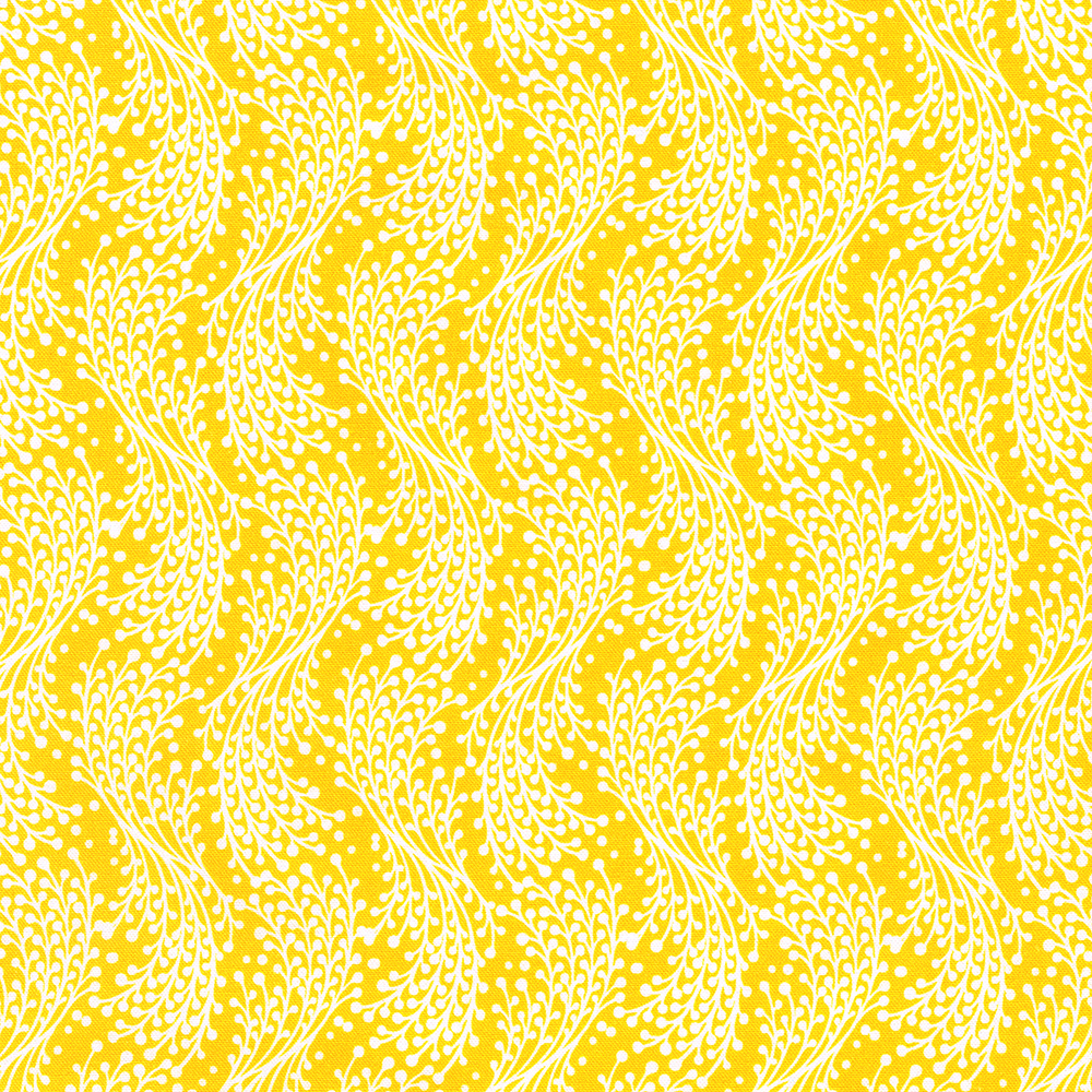 Quiltstof QB Fabrics Sunflower Sonata 23249-5 Yellow 110 breed