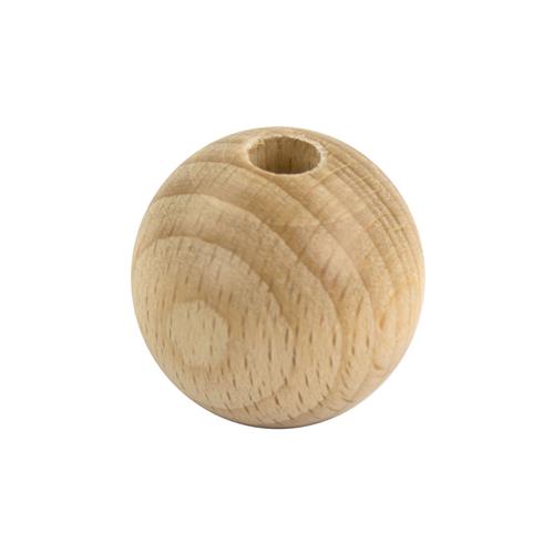 Houten kraal 25 mm Pentacolor ongelakt H4348