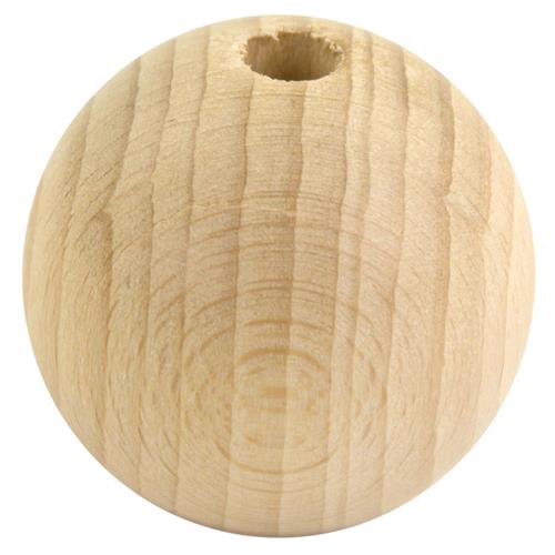 Houten kraal 40 mm Pentacolor ongelakt H12888