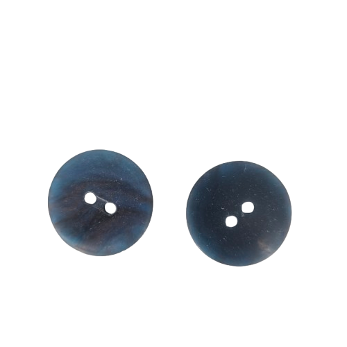 knoop blauw 20 mm 2-gaats