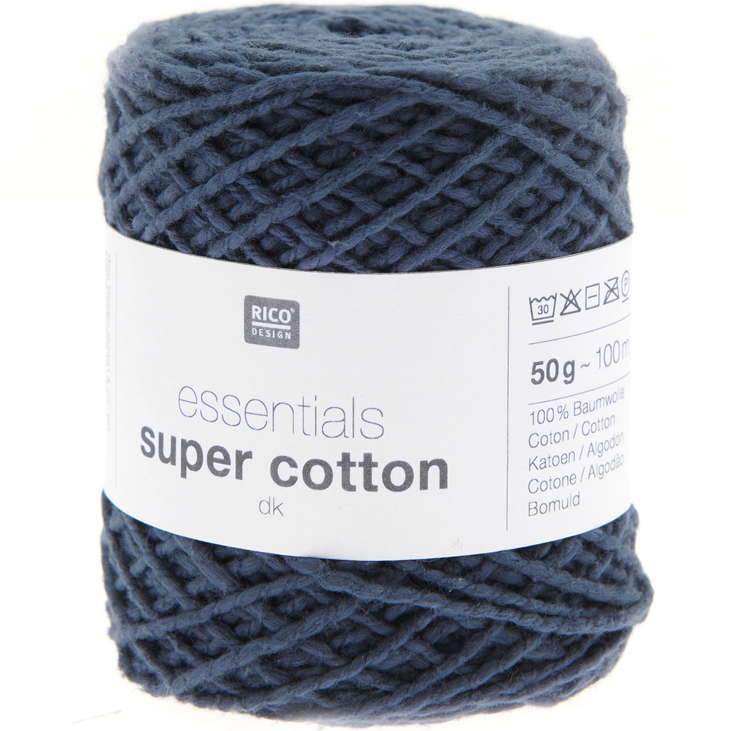 Rico Design Essentials Super Cotton dk kleur 012 Marine