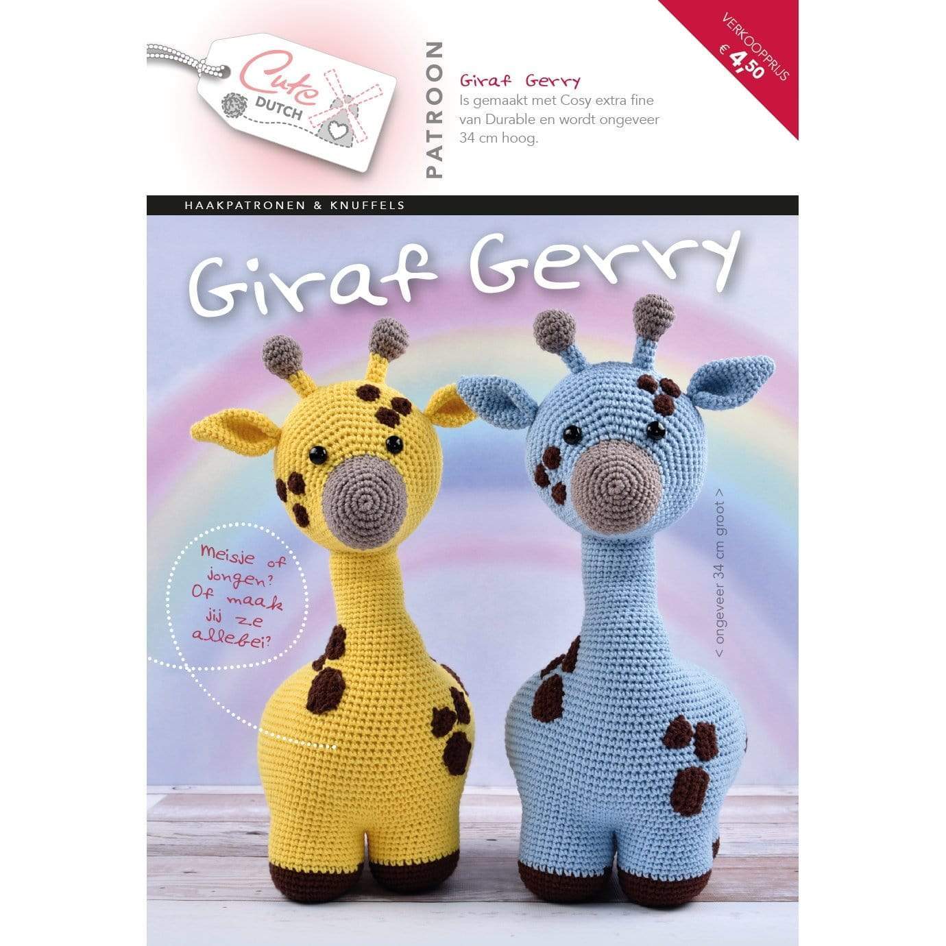 CuteDutch patronenboekje Giraf Gerry