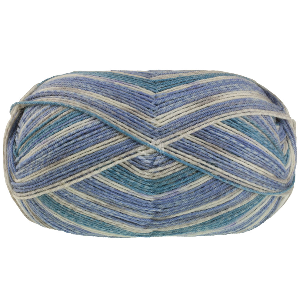 Lana Grossa Meilenweit Denim Mix kleur 9985 150 gram