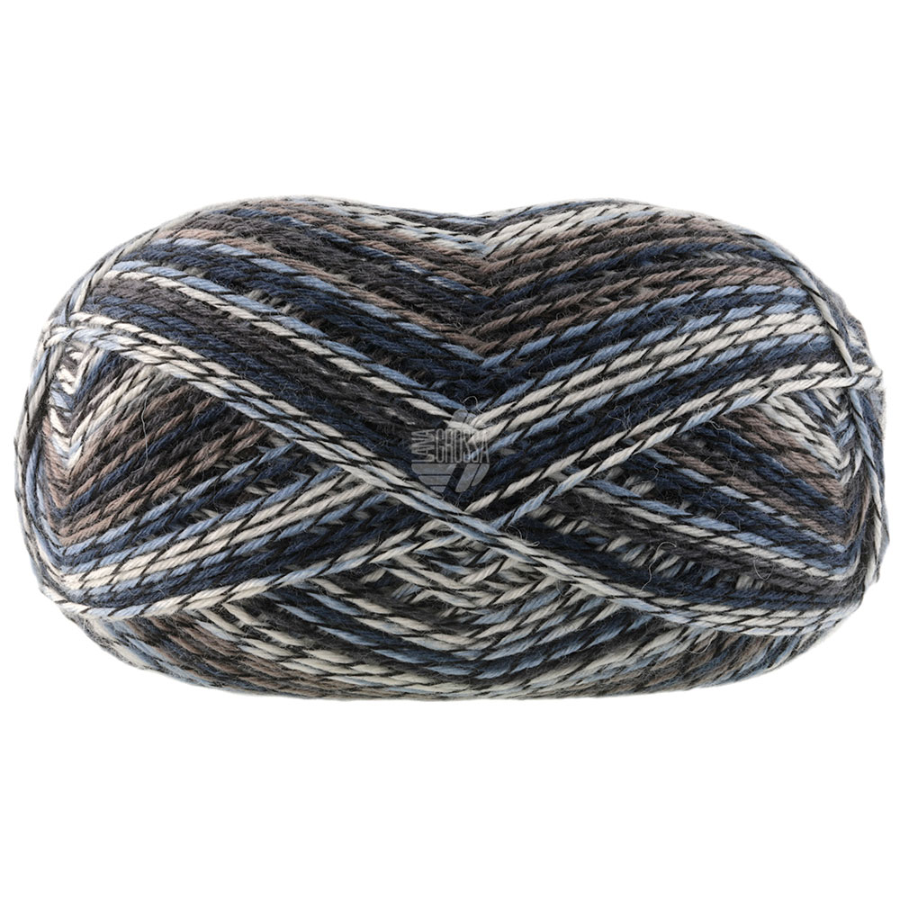 Lana Grossa Meilenweit Denim Mix kleur 9987 150 gram