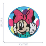 HKM Applicatie Minnie Mouse cirkel 72x72mm