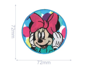 HKM Applicatie Minnie Mouse cirkel 72x72mm