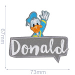 HKM Applicatie Donald tekstballon 73x67mm