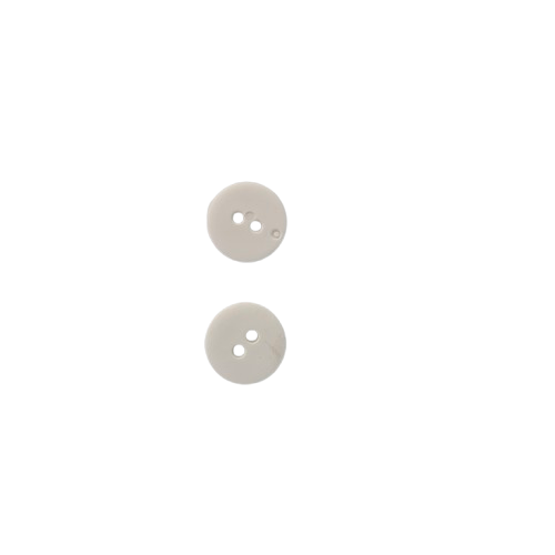 knoop 15 mm 2 gaats wit