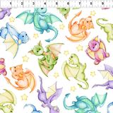 Quiltstof Dragon Friends ITB Studio 2114DF1 Dragons-Multi