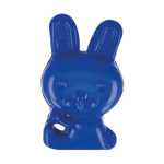 Kinderknoop Konijn kleur 215 Blauw 10 mm breed 17 mm hoog