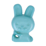 Kinderknoop Konijn kleur 298 licht blauw 10 mm breed 17 mm hoog