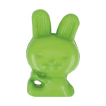 Kinderknoop Konijn kleur 547 Groen 10 mm breed 17 mm hoog