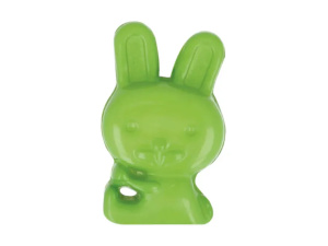 Kinderknoop Konijn kleur 547 Groen 10 mm breed 17 mm hoog