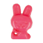 Kinderknoop Konijn kleur 786 Donker roze 10 mm breed 17 mm hoog
