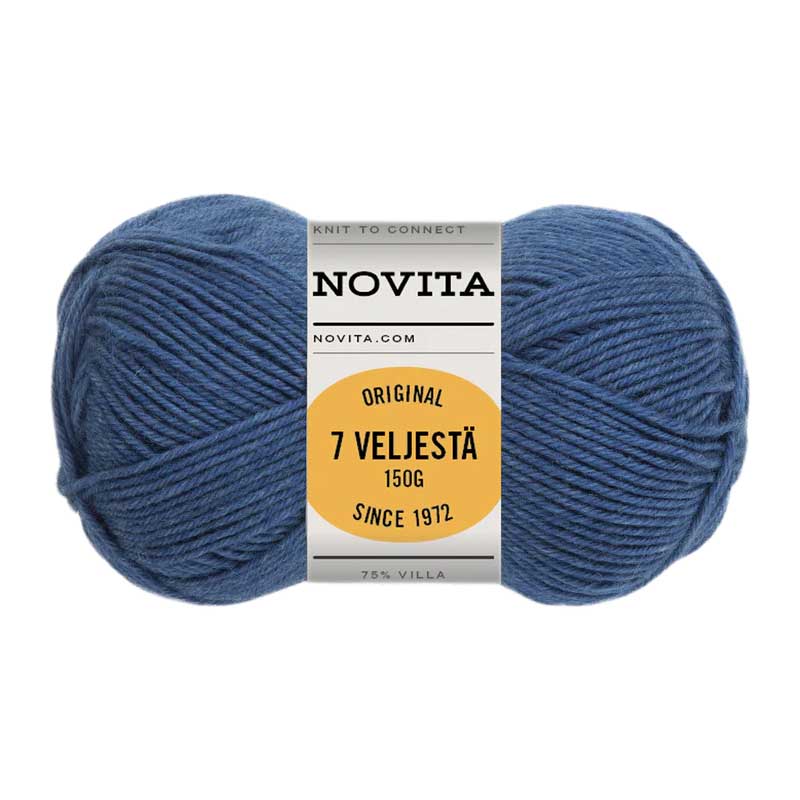 Novita 7 Veljestä 7 Brothers 150 gram kleur 160 jeans