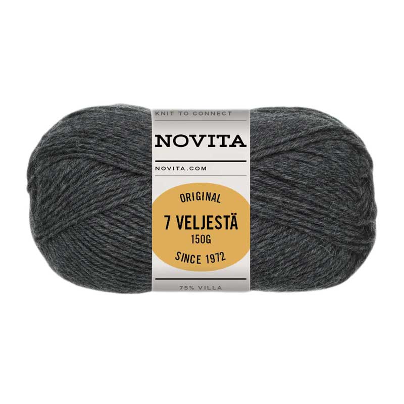 Novita 7 Veljestä 7 Brothers 150 gram kleur 044 grafiet