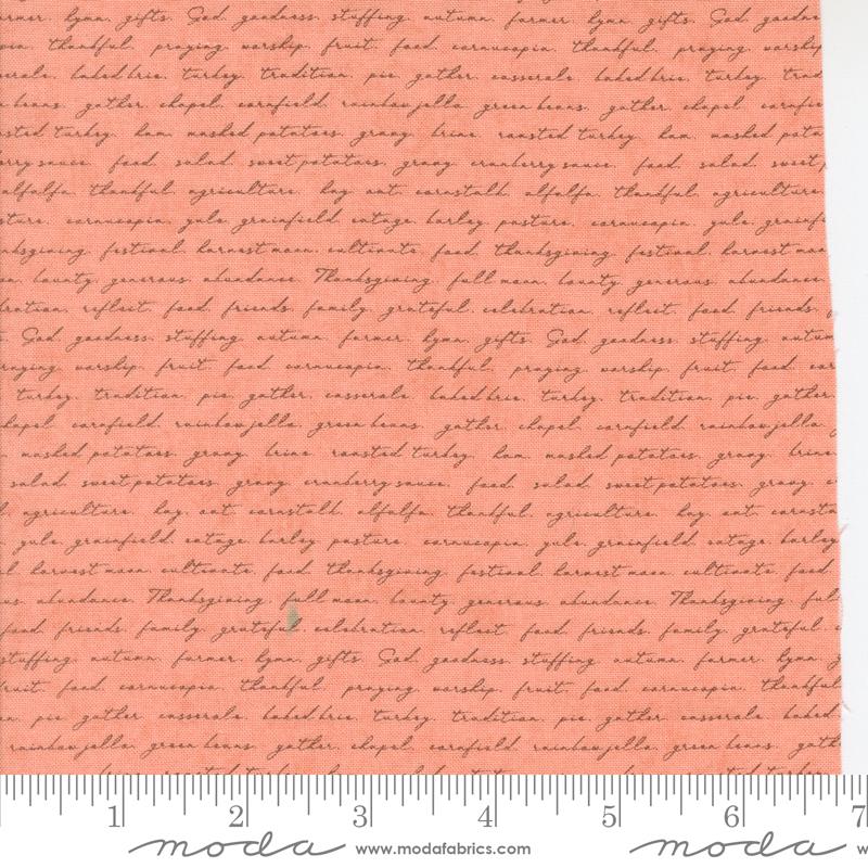 Quiltstof Moda Acorn Hollow 30767 18 Campfire Text and Words Script 110 cm breed