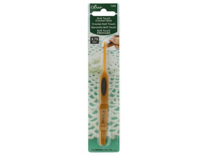 Clover Soft Touch haaknaald 3.75mm aluminium 1006