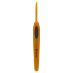 Clover Soft Touch haaknaald 4.0mm aluminium 1007