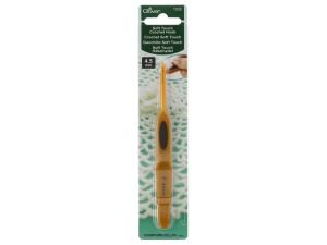 Clover Soft Touch haaknaald 4.5mm aluminium 1032