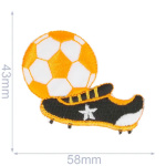 HKM Applicatie voetbalschoen met bal