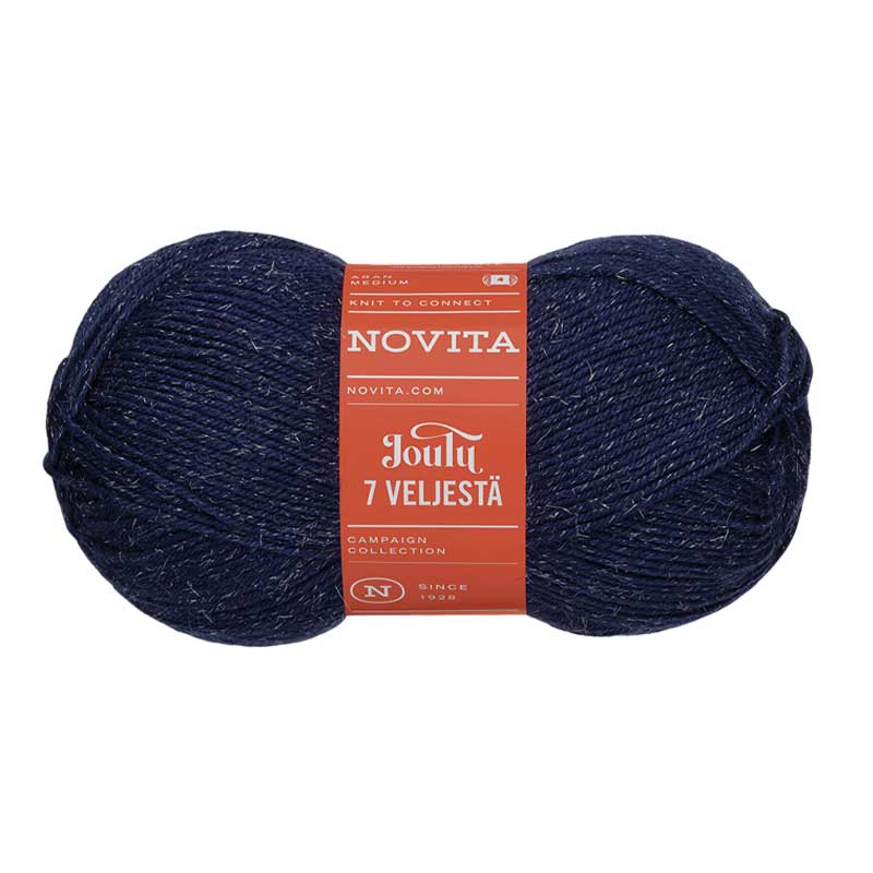 Novita 7 Veljestä 7 Brothers Joulu 150 gram kleur 1351 sterrennacht
