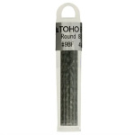 Kralen Toho Glaskralen rond 3 mm 4g kleur 0009BF Grijs