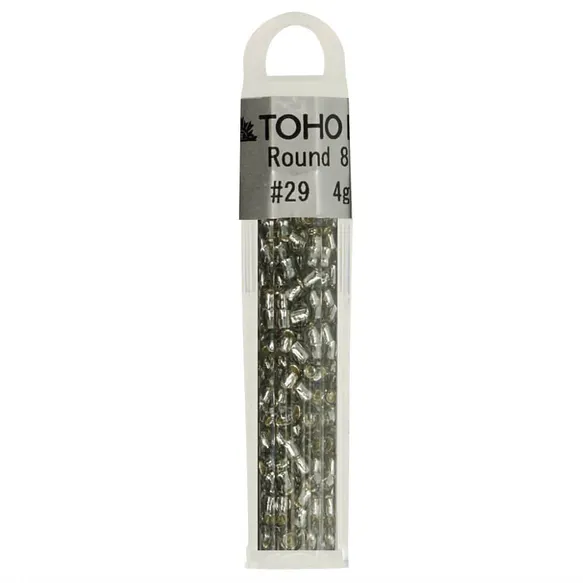 th8-0029 Kralen Toho Glaskralen rond 3 mm 4g kleur 0029 zilver