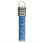 Kralen Toho Glaskralen rond 3 mm 4g kleur 0043DF Blauw