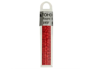 Kralen Toho Glaskralen rond 3 mm 4g kleur 0045F Rood