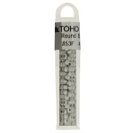 Kralen Toho Glaskralen rond 3 mm 4g kleur 0053F Grijs