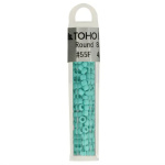 Kralen Toho Glaskralen rond 3 mm 4g kleur 0055F Blauw