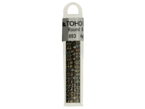 Kralen Toho Glaskralen rond 3 mm 4g kleur 0083 Bruin Grijs Groen