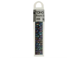 Kralen Toho Glaskralen rond 3 mm 4g kleur 0086 Blauw Groen Paars