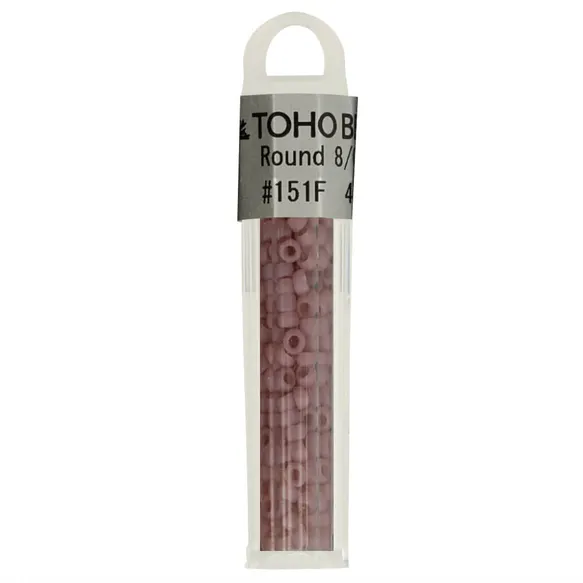 th8-0151f Kralen Toho Glaskralen rond 3 mm 4g kleur 0151F Paars Roze