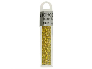 Kralen Toho Glaskralen rond 3 mm 4g kleur 0302 Geel
