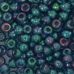 Kralen Toho Glaskralen rond 3 mm 4g kleur 0321 Blauw Groen Paars