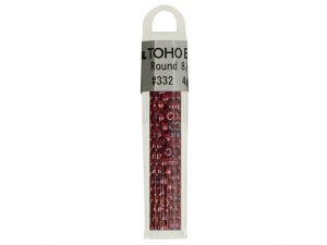 Kralen Toho Glaskralen rond 3 mm 4g kleur 0332 Paars Rood Roze