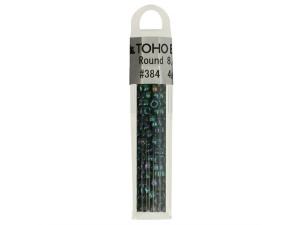 Kralen Toho Glaskralen rond 3 mm 4g kleur 0384 Groen Paars