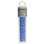 Kralen Toho Glaskralen rond 3 mm 4g kleur 0938 Blauw Paars