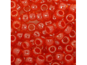Kralen Toho Glaskralen rond 3 mm 4g kleur 0958 Oranje Rood