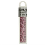 Kralen Toho Glaskralen rond 3 mm 4g kleur 1202 Paars Roze