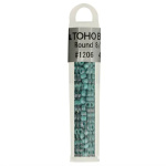 Kralen Toho Glaskralen rond 3 mm 4g kleur 1206 Blauw Groen